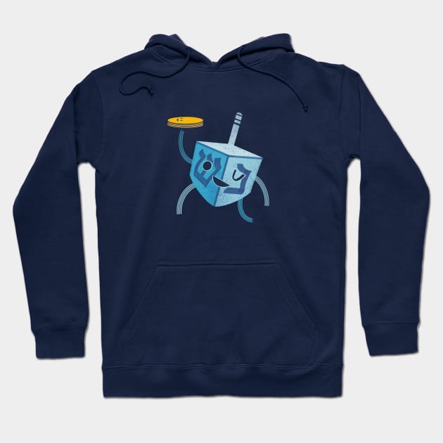 Dreidel Dreidel Dreidel Hoodie by Kath Waxman Illustration